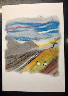 needle felt card